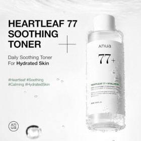 ANUA Heartleaf 77% Tonique apaisant I pH 5,5 Soin des problèmes, apaisant la peau, rafraîchissant, hydratant, purifiant, sans