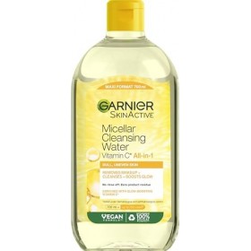 Garnier SkinActive All-in-1 Tonique micellaire douce pour le visage, eau nettoyante douce pour démaquiller, pour un teint écl