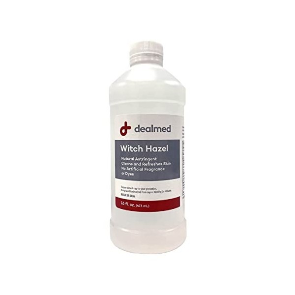 Dealmed Hamamélis, 473,6 g | Astringent naturel nettoie et rafraîchit la peau | Sans parfum ni colorant artificiel lot de 1 ...