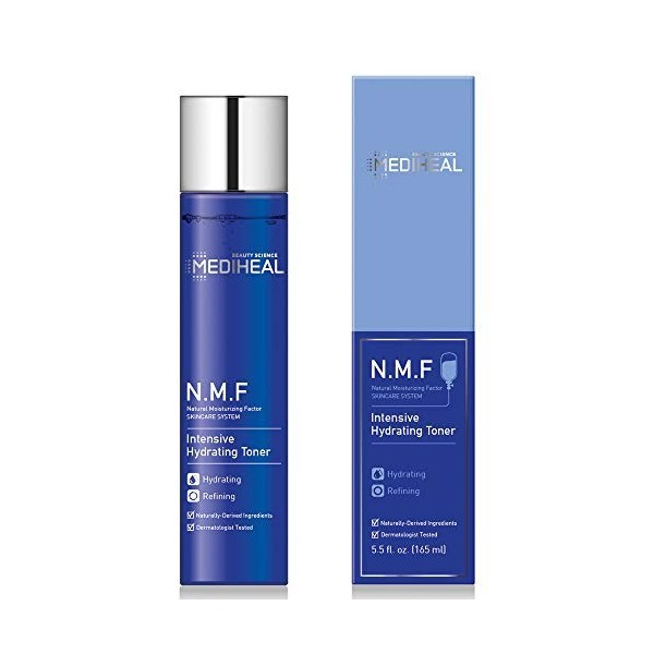 MEDIHEAL N.M.F Tonique hydratant intensif, n°1 de marque coréenne de soins de la peau, 165 ml, tonifiant ultra hydratant et a...