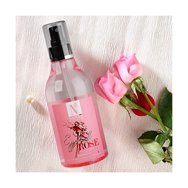 Nutriglow Naturals English Rose Balance Toner for Tightens Pores, Skin Moisturization, No Parabens & Artificial Fragrance, 30