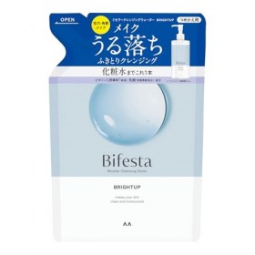 Bifesta Micellar Cleansing Water Bright Up Refill Wiping Type Pore/Keratin Clear Toner Derived Oil Free Fragrance Free 360ml…