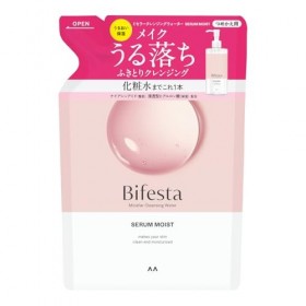 Bifesta Micellar Cleansing Water Moist Refill Wiping Type Hydratant Toner Derived Oil Free Fragrance 360ml