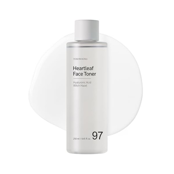 TOSOWOONG Tonique pour le visage Heartleaf Water Centella, acide hyaluronique, 250 ml, 8,45 fl.oz.
