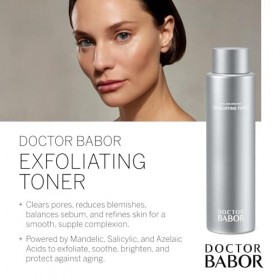 Doctor BABOR Tonique exfoliant | Tonique pour le visage pour peaux impures et grasses | Anti-boutons et pour les pores plus f
