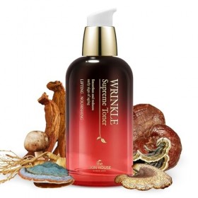 The Skin House Wrinkle Suprême Toner 130 ML à effet anti-âge, contient divers nutriments nécessaires à la peau