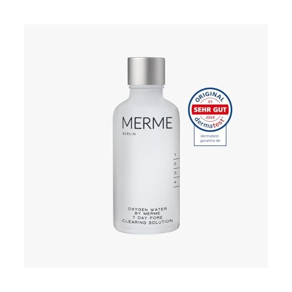 MERME Berlin Oxygen Water Visage – tonique purifiant aux microbulles d’oxygène, réduit les impuretés & rafraîchit la peau – 5