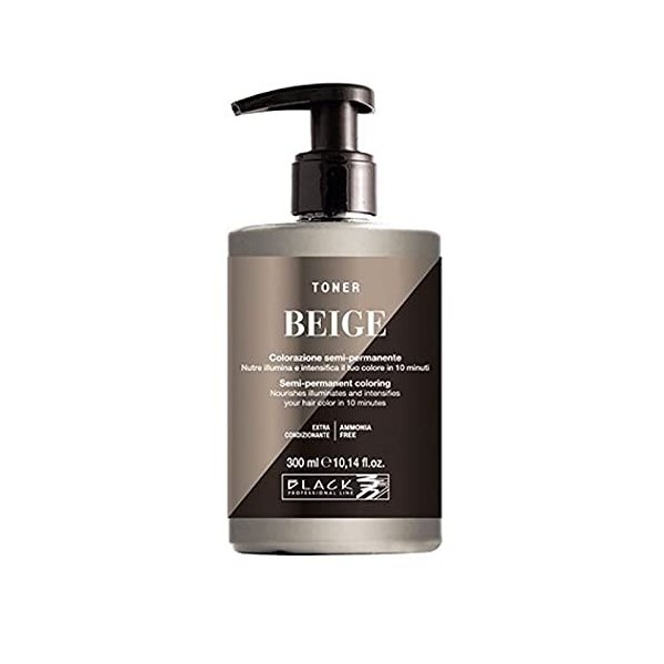Black Professional Line - Toner 300 ml, beige - ASTRINGENT_SUBSTANCE - Facile à étaler - Soin raffermissant et rafraîchissant