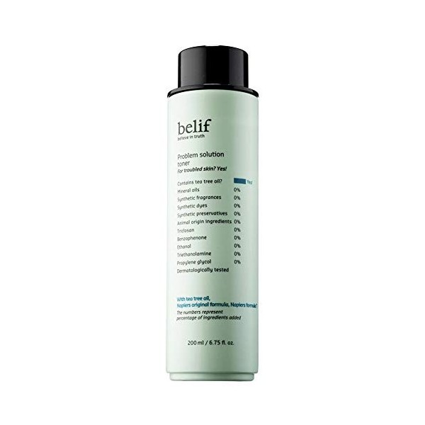 Belif Problem Solution Green Toner 200ml, Mild acne-prone skin by belif