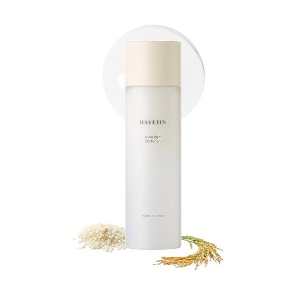 HAVEDIN RiceFila Oil Toner, Tonique Bi-Phase à lExtrait de Riz, Hydratation Profonde, 150ml - Made in Korea