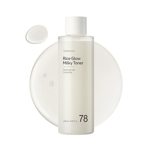 TOSOWOONG Eau de riz coréenne Rice Glow Milky Toner 250 ml 8,45 fl.oz
