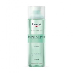 Eucerin Dermopurifyer Huile Contrôle Tonique 200ml à Tendance aux Imperfections Peau Non-Comedogenic