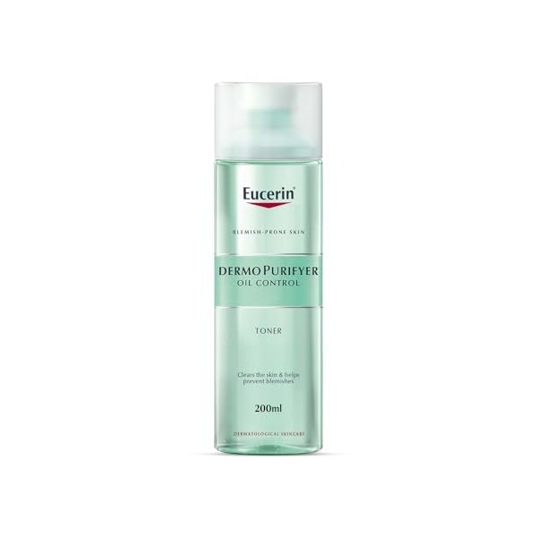 Eucerin Dermopurifyer Huile Contrôle Tonique 200ml à Tendance aux Imperfections Peau Non-Comedogenic