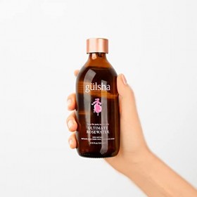 gülsha Ultimate Eau de rose 200 ml, 100 % eau de rose pure de Damascena, tonique hydratante pour le visage, convient à tous l