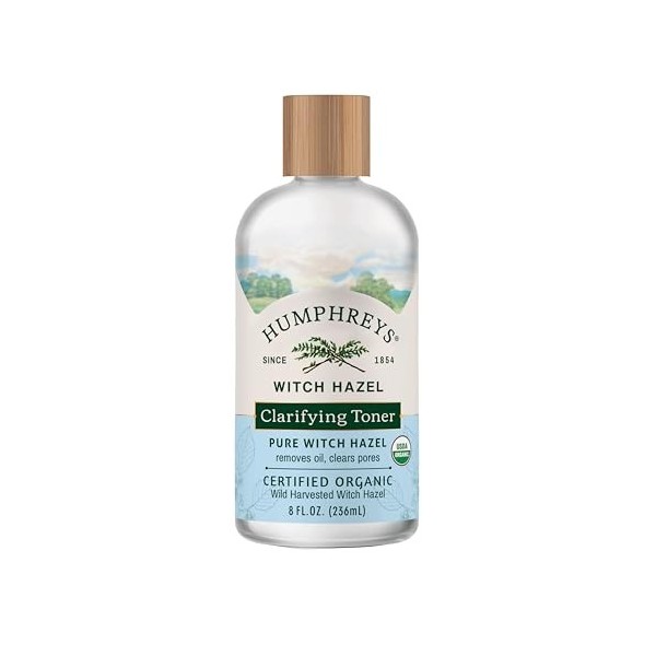 Humphreys Clarify Witch Hazel Tonique bio, transparent, 236,8 g