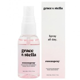 Grace & Stella - Spray Eau de Rose Visage Vegan, Parfait comme Vaporisateur Cheveux, Spray Hydratant Cheveux, Lotion Tonique ...