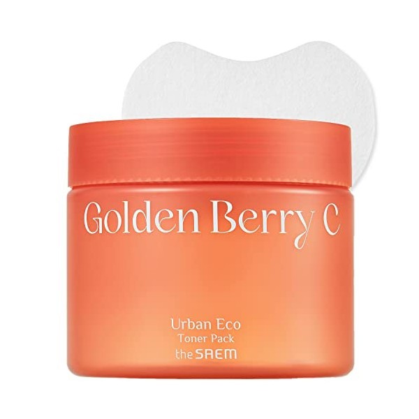 THESAEM - Urban Eco Golden Berry C Toner Pack de tampons faciaux aux extraits de baies dor péruviennes - Patchs rajeunissant