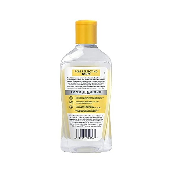 Dickinsons Original Witch Hazel Lot de 2 toniques perfectionneurs de pores 473 ml