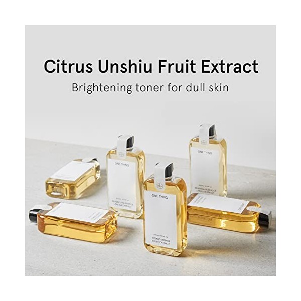 ONE THING Citrus Unshiu Extract - Toner hydratant végétalien pour le visage pour taches sombres - Soin coréen de la peau 150