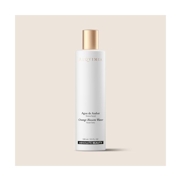 Alqvimia | Eau Florale de Fleur dOranger 100% Pure et Naturelle pour les Peaux Sensibles et Grasses | Lotion Faciale Jour et