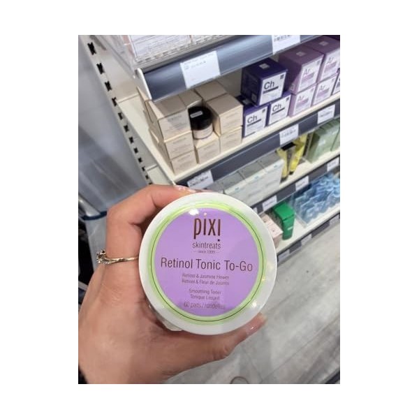 Pixi Vitamin-C Tonic To-Go - Tampons éclaircissants et toniques - Contient de la vitamine C et des probiotiques - Améliore la