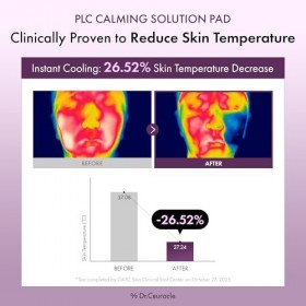 Dr.Ceuracle PLC Calming Solution Pad – Tampon tonique apaisant et apaisant instantané pour les peaux sensibles, soin coréen a