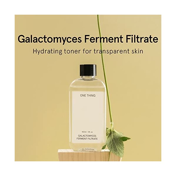 ONE THING Galactomyces Toner 150 ml – Essence hydratante pour le visage pour une brillance claire et lisse | Soin de la peau 