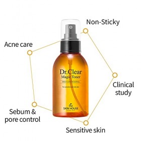 THE SKIN HOUSE since 1979 docteur Toner magique transparent 130 ml, 4,40 fl.oz. | Soins de la peau pour peau sujette à lac Lo...