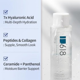 1.618 K-Beauty Acide Hyaluronique Tonique Hydratant en Profondeur pour la Peau du Visage Coréen pour Peau Sèche et Grasse Usa