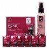 Nutriglow Naturals Advanced Pro Formula Wine Facial Kit 60Gm and Red Wine Facial Toner 100Ml for Detoxifies Skin, Fights