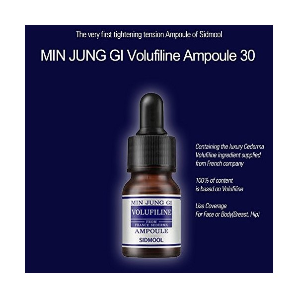 Sidmool Cederma Volufiline 100% ampoule 30ml / pour votre peau saine serrage / pour le visage et le corps / goutte