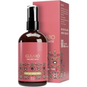 HYD Gulabo Premium Eau de rose 110 ml | Tonique pour la peau, le visage et les cheveux | Sans paraben, sans alcool | Équilibr
