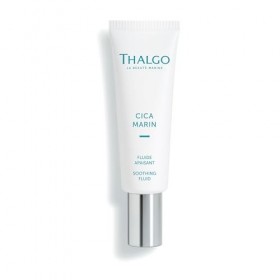 THALGO Fluide apaisant issu de la gamme professionnelle CICA Marin, la première ligne de soins SOS avec des prébiotiques mari