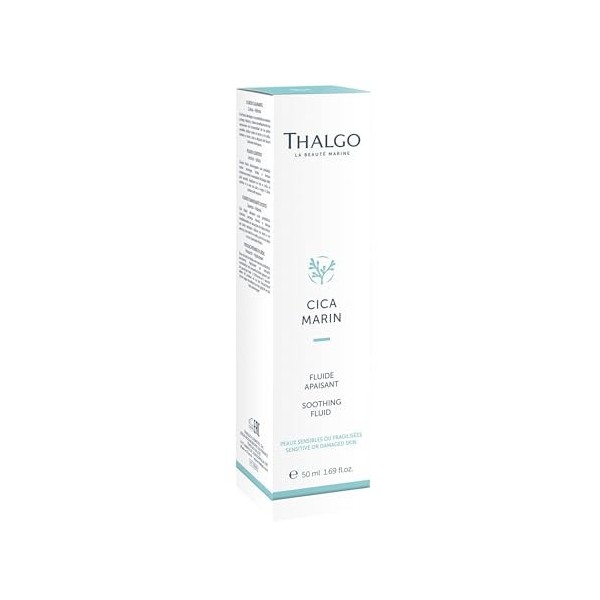 THALGO Fluide apaisant issu de la gamme professionnelle CICA Marin, la première ligne de soins SOS avec des prébiotiques mari