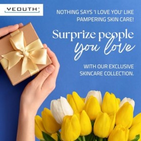 YEOUTH Essentiels Skincare Système,Tonique Equilibrant Visage, Sérum Visage à lAcide Hyaluronique et à la Vitamine C, Hydrat