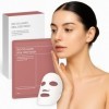 Masque Collagene Visage – 5 Pièces Masque Bio-Collagen Hydratant & Anti-Âge – Resserre les Pores, Raffermit la Peau – Soin Co
