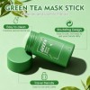 2 Pièces Green Tea Mask Stick,Masque Visage Thé Vert Nettoyant En Profondeur,Masque Stick Thé Vert Pour Anti-Points Noirs,Con