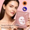 8PCS Bio-Collagen Real Deep Mask, Masque Collagene Visage Korean, Anti-rides et Lifting Bio Collagen Mask, Hydratation en Pro