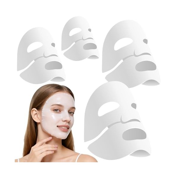 4 Pièces Masque Collagene Visage Korean - Masque Visage Coreen Skincare, Collagen Face Overnight Mask Masques Collagène Hydro