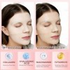4 Pièces Masque Collagene Visage Korean - Masque Visage Coreen Skincare, Collagen Face Overnight Mask Masques Collagène Hydro
