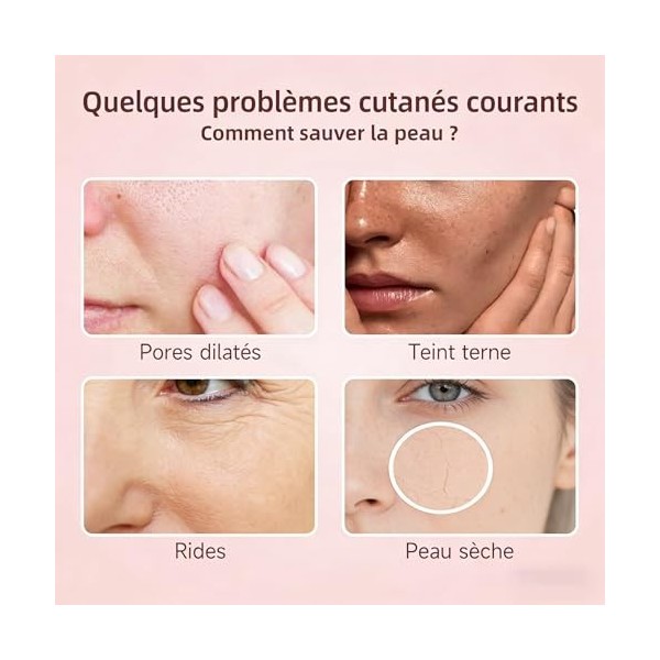 Masque Collagene Visage – 5 Pièces Masque Bio-Collagen Mask Masques Hydrogel Coréens Hydratants & Anti-Âge – Raffermit la Pea