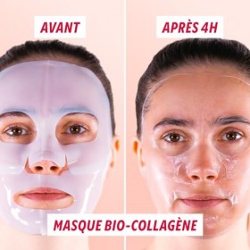 Pack de 4 Masques Collagène My SOS Beauty - Pack Découverte - 4 x 40g - Collagène, Bakuchiol, Centella Asiatica & Vitamine C 