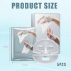5 Pièces Masque Collagene Visage, Mask Collagen Soin Visage Liftant Anti-Rides, Masque Bio Collagene Pour Une Peau Plus Ferme
