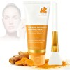 Masque Visage de Nuit Au Curcuma 75ml avec Collagène,Masque Collagene Peel-Off À L’Acide Kojique et Au Rétinol,Soin Visage Hy...