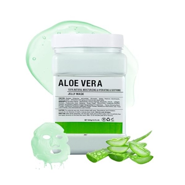 Masque en Poudre pour Soins du Visage, Hidratante y Nutritivo Masque en Gelée Peel-Off, Professionnelle Uso en Spa Jelly Face