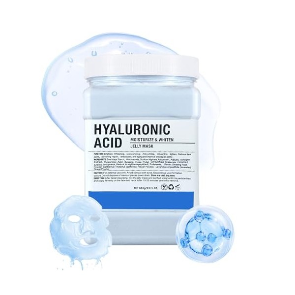 Masque en Poudre pour Soins du Visage, Hidratante y Nutritivo Masque en Gelée Peel-Off, Professionnelle Uso en Spa Jelly Face