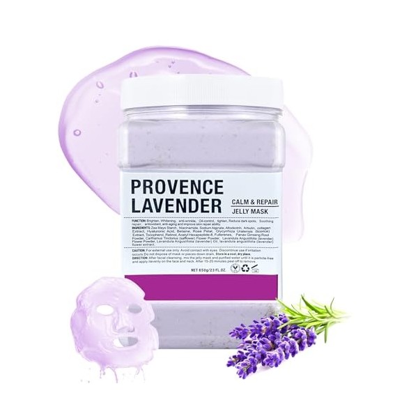 Masque en Poudre pour Soins du Visage, Hidratante y Nutritivo Masque en Gelée Peel-Off, Professionnelle Uso en Spa Jelly Face