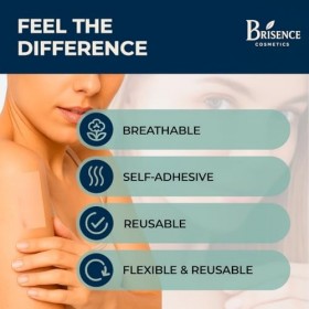 Patchs en Silicone pour Cicatrices et Marques Cutanées – 4 cm x 150 cm, Réutilisables et Auto-adhésifs, Respirants et Hypoall