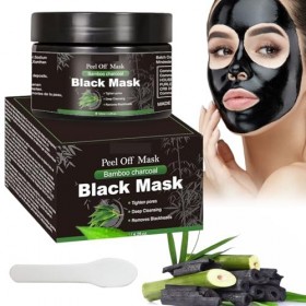 Masque Charbon Point Noir, Blackhead Remover Masque, Nettoyage en Profondeur pour Points Noirs, la saleté, lacné, Réduction 
