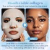 5 Pièces Masques Visage au Collagène,Masque Hydratant Visage Apaisants Soin de la Peau,Mask visage Hydratant pour Hommes et f